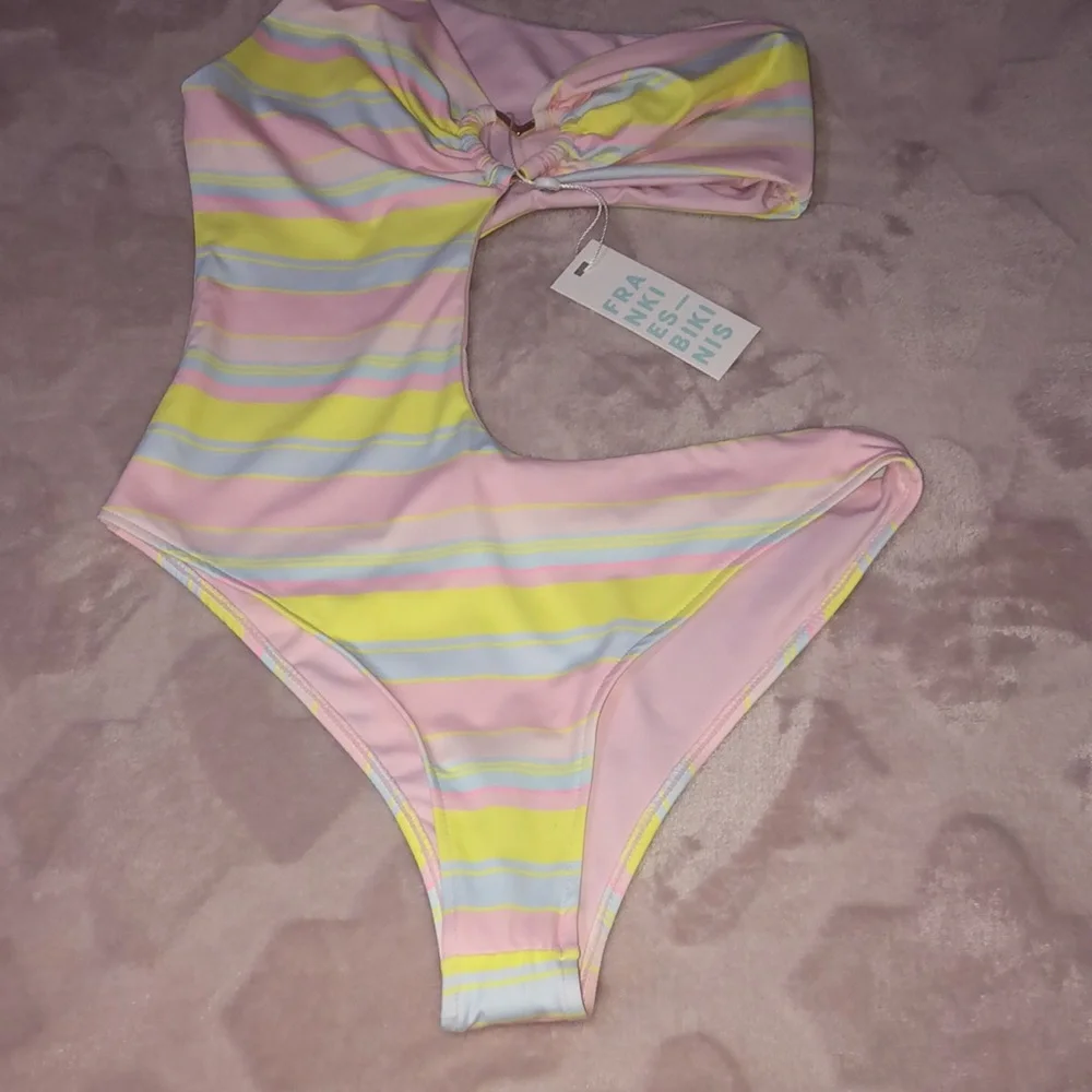 BRAND NEW Frankies Bikinis Seraphina Summer Stripe One Piece